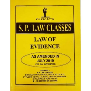 S. P. Law Classes Law of Evidence for BA.LL.B & LL.B [SP Notes July 2019 New Syllabus] by Prof. A. U. Pathan Sir 